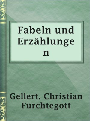 cover image of Fabeln und Erzählungen